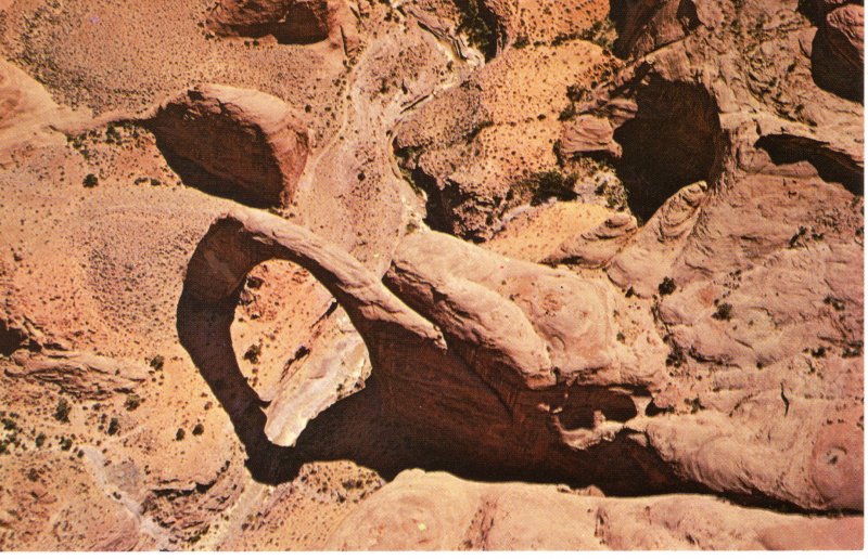 US    PC4072  RAINBOW NATURAL BRIDGE,  MONUMENT VALLEY, ARIZONA-UTAH BORDER