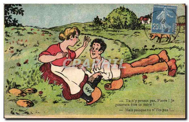 Old Postcard Fantasy Humor You don & # 39Y not think Peter