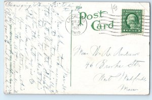 1921 Cincinnati Ohio OH Vintage Postcard Hotel Gibson View Front Building Posted