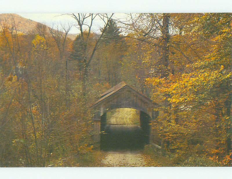 Unused Pre-1980 BRIDGE SCENE Wes Townshend Vermont VT HQ9552