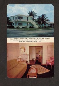 FL Villa Serena Apartments Apts Fort Lauderdale by the Sea Florida Postcard