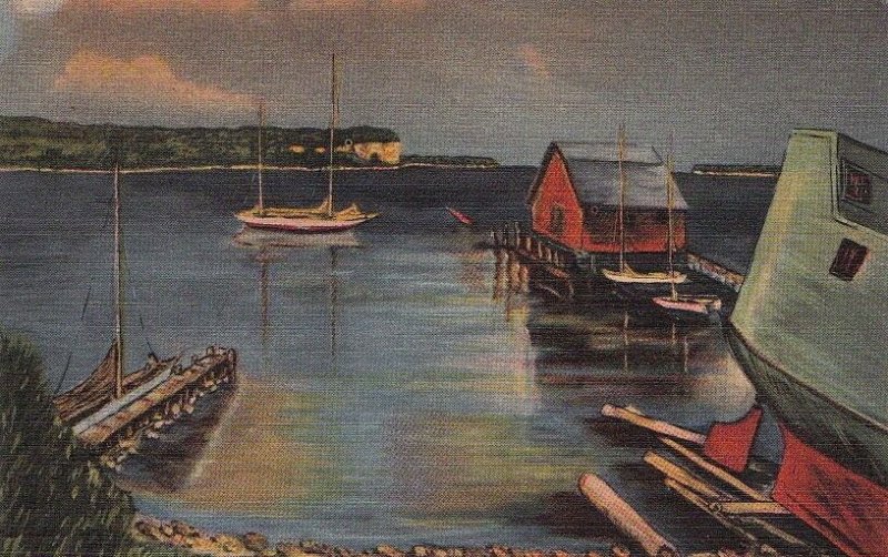 Postcard Anderson Dock Ephraim WI