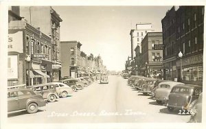 IA, Boone, Iowa, RPPC, Story Street, Business Section, 40s Cars, No 2226