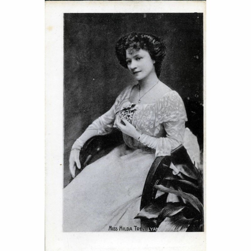 'Enamelette' Postcard 'Miss Hilda Trevelyan' 