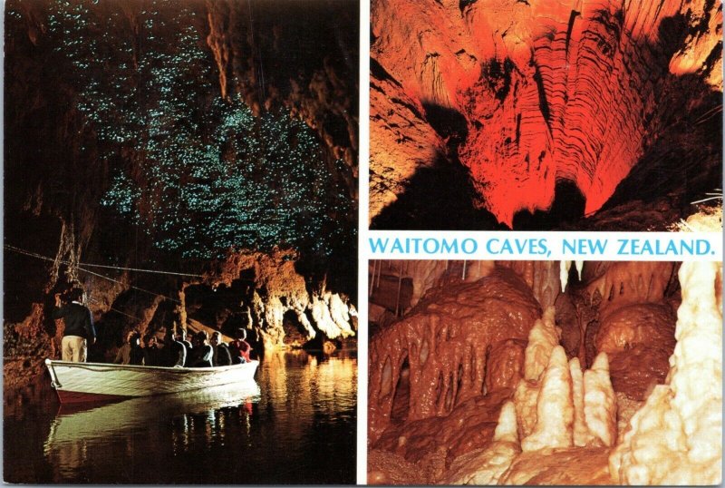 postcard New Zealand - Waitomo Caves multiview