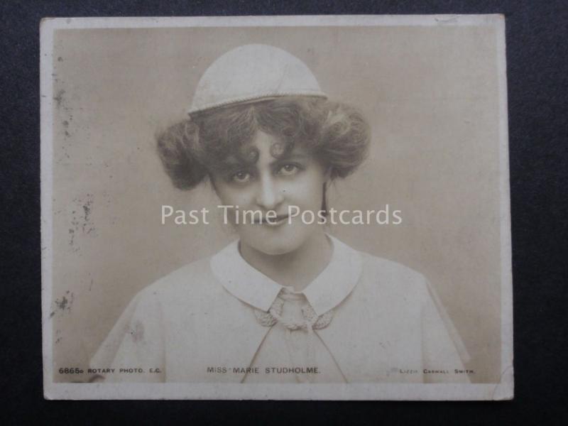 Actress MISS MARIE STUDHOLME c1904 RP by Rotary Midget Post Card No.6865d