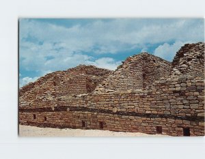 Postcard The West Wall Of Large Ruin Aztec Ruins National Monument Aztec NM USA