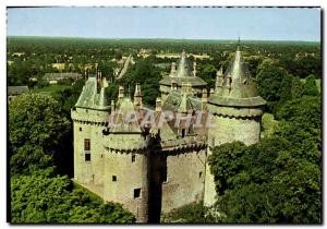 Postcard Modern Combourg By Plane To Top Du Chateau