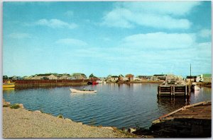 VINTAGE POSTCARD A VIEW OF CHETICAMP FROM CHETICAMP ISLAND CAPE BRETON CANADA