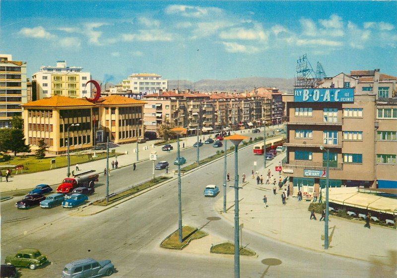 Turkey Postcard Ankara Ataturk boulevard