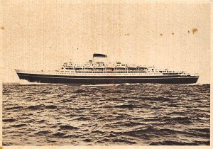 CristOforo Colombo Italian Line Ship 