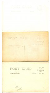 3 RPPC's - Church, Church Interiors