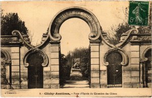 CPA ASNIERES-sur-SEINE CLICHY Porte d'Entree du Cimetiere des Chiens (1322477)