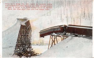 J40/ Mullan Idaho Postcard c1910 Railroad Disaster Bridge Snowslide  205