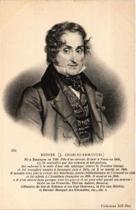 CPA AK J. Charles-Emmanuel Nodier ÉCRIVAIN WRITER (606922)