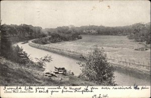 Lowell MA Canal Walk c1905 Postcard