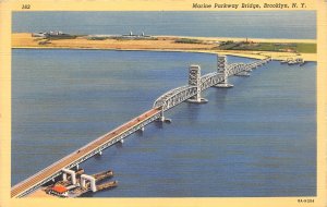 Brooklyn New York 1941 Postcard Marine Parkway Bridge