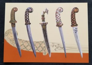 [AG] P928 Malaysia 17th Century India Daggers Historical Weapon (postcard) *New