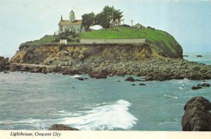 Crescent City, CA California   LIGHT HOUSE   Del Norte County   4X6 Postcard