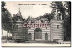 Postcard Old Chateau du Lude Sarthe Turrets