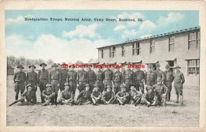 IL, Rockford, Illinois, Camp Grant, Headquarters Troops, Army, Kropp No 19915N