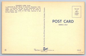 Canada’s New Flag, Maritime Scene, Vintage Chrome Postcard #2