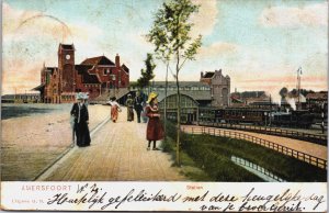 Netherlands Amersfoort Station Vintage Postcard C119