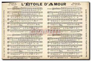 Old Postcard L & # & # 39amour 39etoile of Fallot Paul Delmet