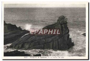 Old Postcard Presqu island of Quiberon The Lion Rock