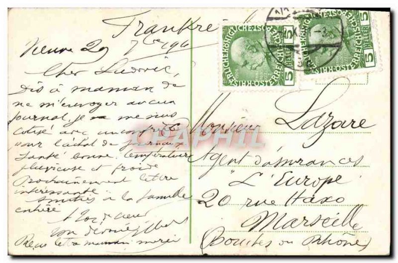 Old Postcard Wien Franzensring