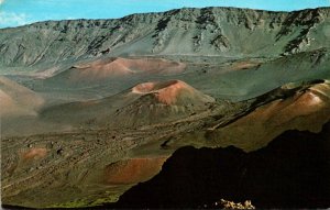 Hawaii Maui Haleakala National Park Puu o Pele Kamaolii and Kaluu O Ka Oo Cin...