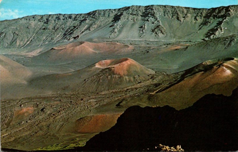 Hawaii Maui Haleakala National Park Puu o Pele Kamaolii and Kaluu O Ka Oo Cin...