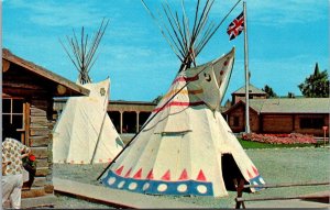 Canada Alberta Fort Macleod Indian Teepees