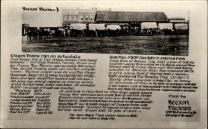 Dodge City Kansas KS Beeson History Museum Wagon Trains Vintage RPPC PC