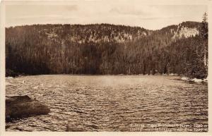 B76644 Sumava Lake Chata u Plesneho jezera Czech republic