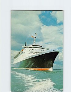 Postcard Queen Elizabeth 2, Cunard Line