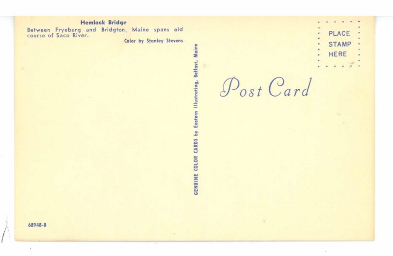 ME - Bridgton. Hemlock Covered Bridge