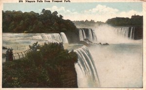 Vintage Postcard 1920's Niagara Falls from Prospect Park NY New York