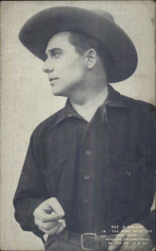 Cowboy Actor Arcade Exhibit Card c1920s-30s PAT O'MALLEY