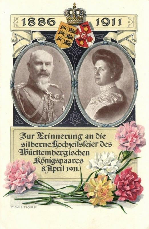 King Wilhelm II and Queen Charlotte of Württemberg, Wedding Anniversary (1911)