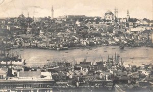 RPPC CONSTANTINOPLE TURKEY FEBRUARY 29 TRANSYLVANIA SHIP PAQUEBOT POSTCARD 1928