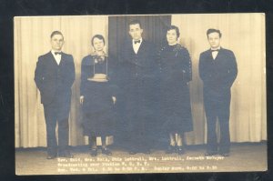 RPPC EVANSVILLE INDIANA WGBF RADIO STATION VINTAGE REAL PHOTO POSTCARD