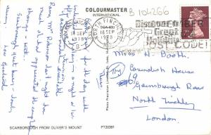 B104266 scarborough from oliver s mount    uk