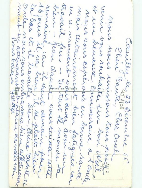 Very Old Foreign Postcard BEAUTIFUL FLOWERS SCENE AA4623