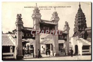 Old Postcard Marseille Exposition Coloniale 1922 Porte d & # 39Annam