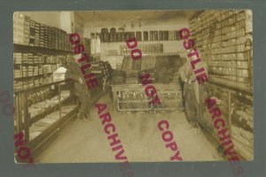 Chisholm MINNESOTA RPPC c1910 INTERIOR GENERAL STORE nr Hibbing Eveleth Virginia