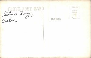 Guantanamo Bay Cuba Navy Exchange & Cars Real Photo Postcard