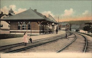 Newport NH RR Train Station Depot c1905 Postcard