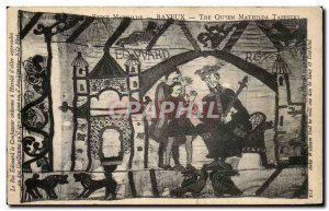 Postcard Old Bayeux Tapestry of Queen Matilda King Edward the Confessor has o...