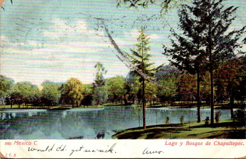 Mexico Mexico City Lago y Bosque de Chapultepec 1906